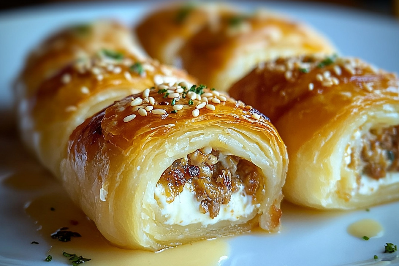 Savory Cream Cheese Crescents Easy & Flaky Appetizer Recipe