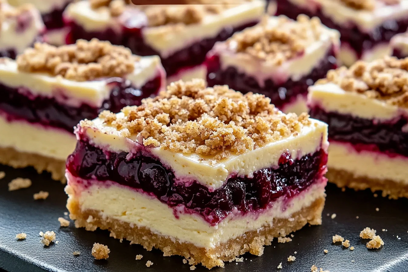 This juicy cherry crumble cheesecake is rich, creamy, and bursting with fruity flavor—perfect for holidays, parties, or a decadent dessert night!